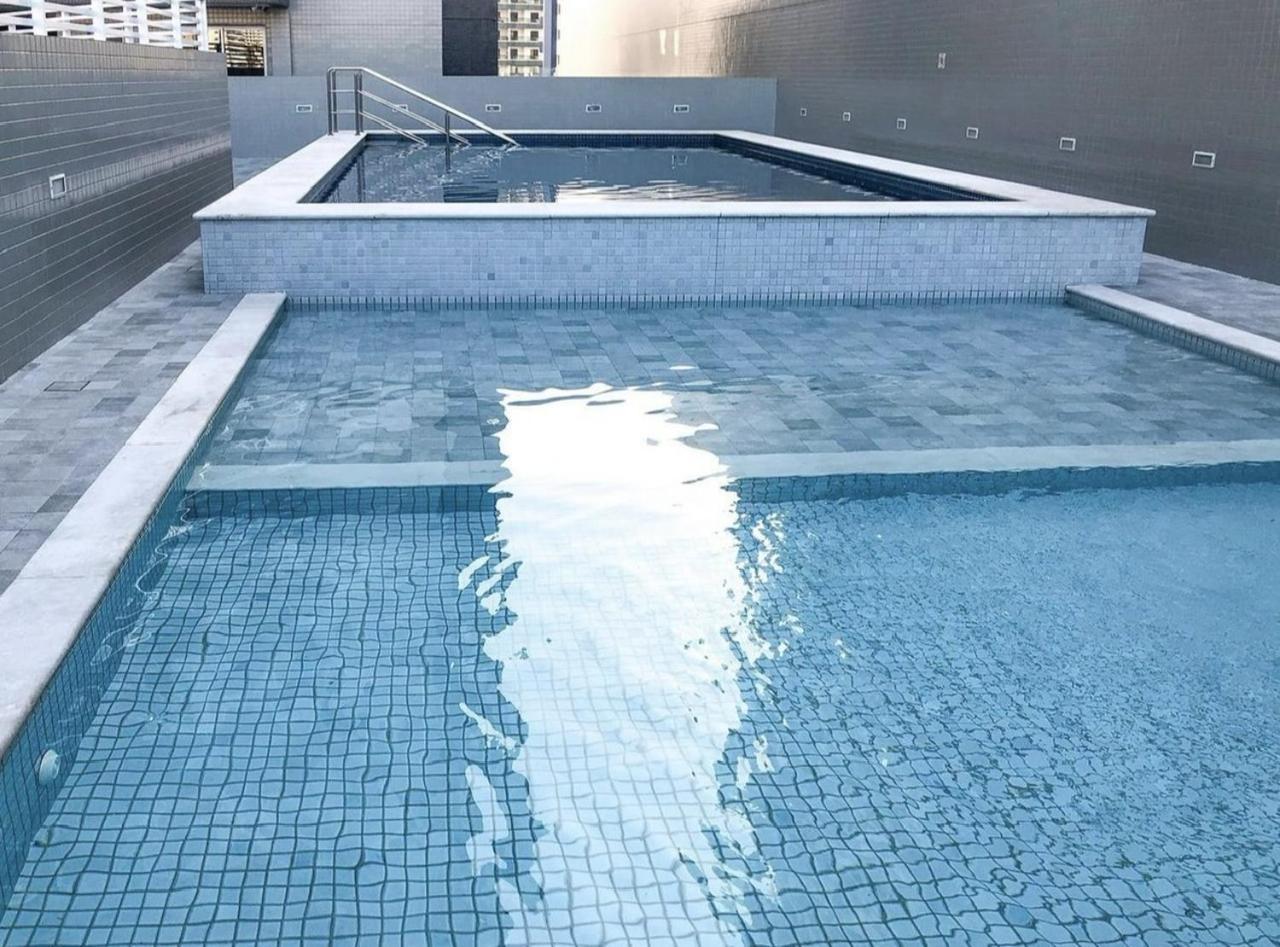 Apto Otima Localizacao A 100M Da Praia, Piscina, Ar Condicionado, Garagem E Portaria 24H Praia Grande Dış mekan fotoğraf